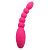 Розовый анальный вибростимулятор-елочка Lovers Beads - 19 см. от Howells