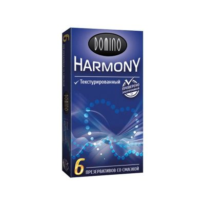 Текстурированные презервативы Domino Harmony - 6 шт. от Domino