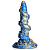 Голубой фантазийный фаллоимитатор Lord Kraken Tentacled Silicone Dildo - 21 см. от XR Brands