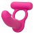 Розовая насадка для двойного проникновения Silicone Rechargeable Double Diver от California Exotic Novelties