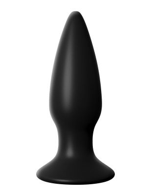 Чёрная малая анальная вибропробка Small Rechargeable Anal Plug - 10,9 см. от Pipedream