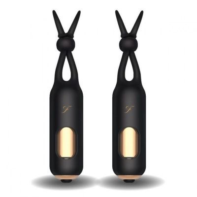 Черные вибростимуляторы для массажа сосков Vibrating Nipple Stimulators от Fredericks Of Hollywood