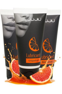 Набор из 3 съедобных лубрикантов JUJU со вкусом грейпфрута от JuJu