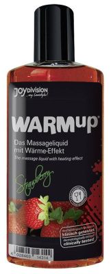 Разогревающее масло WARMup Strawberry - 150 мл.  от Joy Division