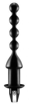 Черный анальный вибростимулятор-елочка - 13 см. от NMC