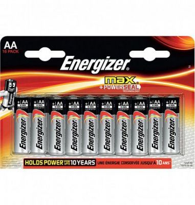 Батарейки Energizer MAX AA/LR6 1,5V - 16 шт. от Energizer