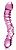 Розовый стеклянный двухголовый стимулятор Icicles №55 - 19,5 см. от Pipedream