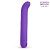 Фиолетовый вибромассажёр с загнутым кончиком - 13 см. от Bior toys