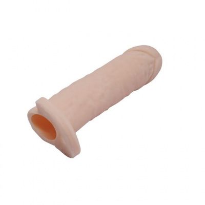 Насадка на пенис с кольцом для мошонки - 16 см. от Bior toys