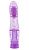 Фиолетовый вибратор с рёбрышками Lines Exciter - 16,2 см. от Chisa