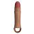 Карамельная удлиняющая насадка на пенис с вибрацией от Baile
