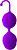 Фиолетовые вагинальные шарики Horny Orbs от Bradex