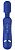 Синий универсальный массажер Silicone Massage Wand - 20 см. от Shots Media BV