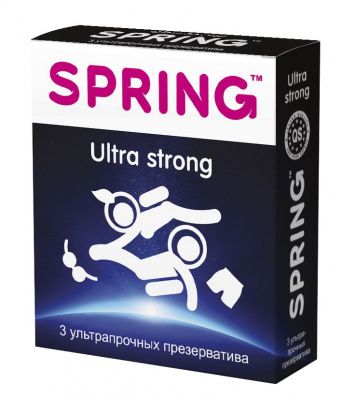 Ультрапрочные презервативы SPRING ULTRA STRONG - 3 шт. от SPRING