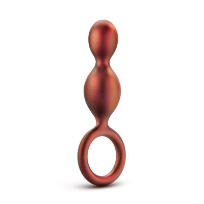 Коричневый анальный стимулятор Duo Loop Copper Anal Plug - 13,3 см. от Blush Novelties