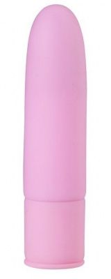Розовый силиконовый мини-вибратор - 10 см. от NMC