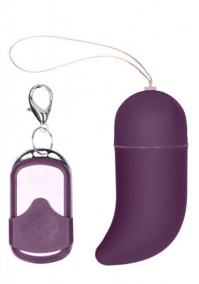 Фиолетовое виброяйцо Medium Wireless Vibrating G-Spot Egg с пультом - 7,5 см. от Shots Media BV