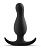 Черная анальная фигурная пробка Platinum Curve Plug - 8,9 см. от Blush Novelties