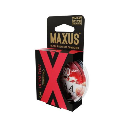 Ультратонкие презервативы MAXUS AIR Ultra Thin - 3 шт. от Maxus