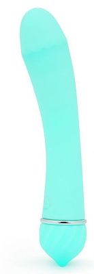 Бирюзовый изогнутый вибратор с 11 режимами вибрации - 15 см. от A-LOVING
