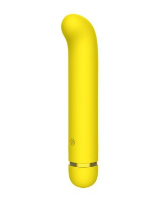 Желтый перезаряжаемый вибратор Flamie - 18,5 см. от Lola toys