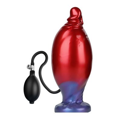 Красный фаллоимитатор с функцией расширения Shadow Behemoth - 21 см. от Baile