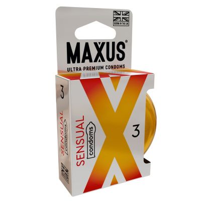Презервативы анатомической формы Maxus Sensual - 3 шт. от Maxus