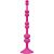 Розовая анальная цепочка с присоской PERLES DASPIRE - 22 см. от NS Novelties