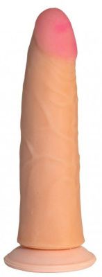 Реалистичный телесный фаллоимитатор с присоской №68 - 18 см. от Сумерки богов