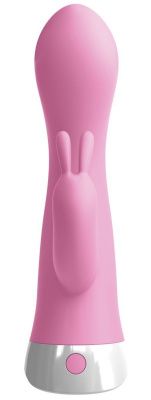 Розовый вибратор-кролик со съемной присоской Wall Banger Rabbit - 19,9 см. от Pipedream
