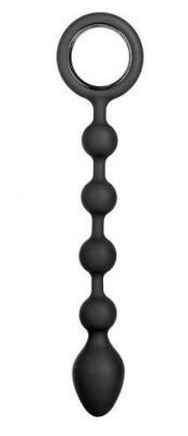 Черная анальная цепочка Booty Climaxer - 20,25 см. от California Exotic Novelties