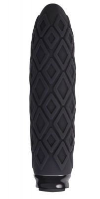 Чёрный фактурный мини-вибратор Luxe Compact Vibe Princess - 10,8 см. от NS Novelties