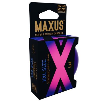 Презервативы Maxus XXL увеличенного размера - 3 шт. от Maxus