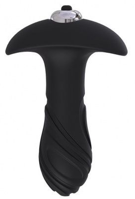 Черный анальный вибромассажер MAGIC PLUG - 11 см. от Dream Toys