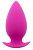 Большая розовая анальная пробка BOOTYFUL ANAL PLUG LARGE PINK - 10 см. от Dream Toys