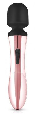 Черно-розовый вибромассажер Nouveau Curve Massager - 21 см. от EDC Wholesale