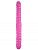 Розовый двусторонний спиралевидный фаллоимитатор - 42,5 см. от Сумерки богов