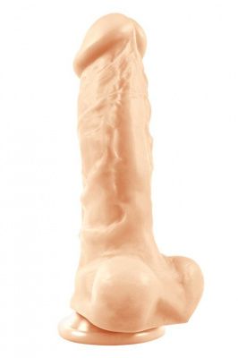 Телесный фаллоимитатор Colours Pleasures Thick 5  Dildo - 18,3 см. от NS Novelties