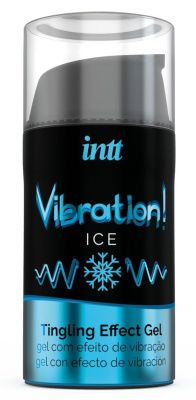 Жидкий интимный гель с эффектом вибрации Vibration! Ice - 15 мл. от INTT