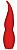 Красный клиторальный стимулятор FULLA - 13 см. от Dream Toys
