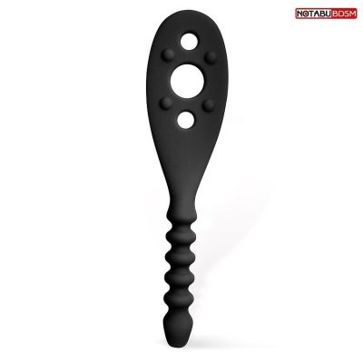 Черная силиконовая шлепалка - 30 см. от Notabu