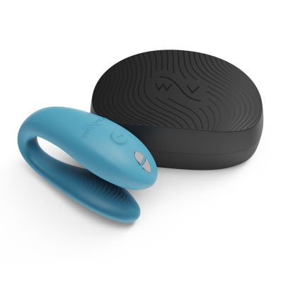 Бирюзовый вибромассажер для пар We-Vibe Sync Go от We-vibe
