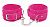 Розовые замшевые наручники PINK WRIST CUFFS  от Pipedream