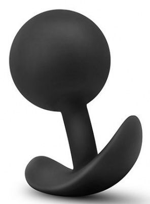 Черная анальная пробка Wearable Vibra Plug - 9,5 см. от Blush Novelties