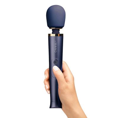 Cиний вибратор Le Wand Petite Rechargeable Vibrating Massager - 25 см. от Le Wand