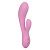 Розовый ультрагибкий вибратор-кролик Zoie - 17,75 см. от California Exotic Novelties