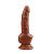 Коричневый фаллоимитатор Obsidian Intruder Penis - 18 см. от Chisa