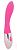 Розовый изогнутый вибромассажер с 10 режимами вибрации от Bior toys
