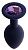 Черничная анальная пробка с фиолетовым кристаллом Gamma S - 7,2 см. от Le Frivole