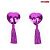 Фиолетовые текстильные пестисы в форме сердечек с кисточками от Bior toys